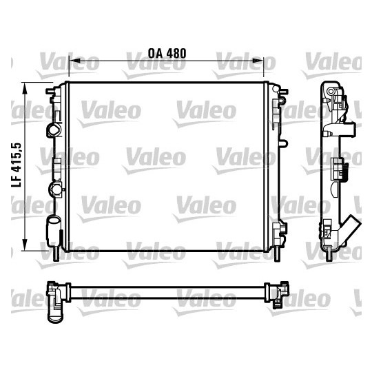 732720 - Radiator, engine cooling 