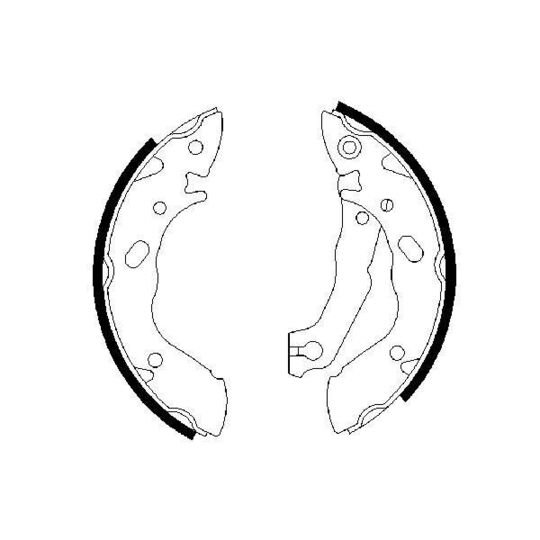 0 986 487 400 - Brake Shoe Set 