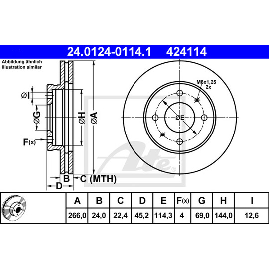 24.0124-0114.1 - Brake Disc 