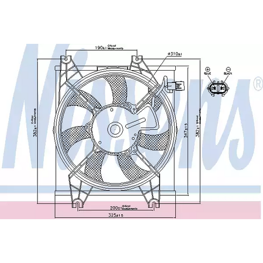 85086 - Fan, A/C condenser 