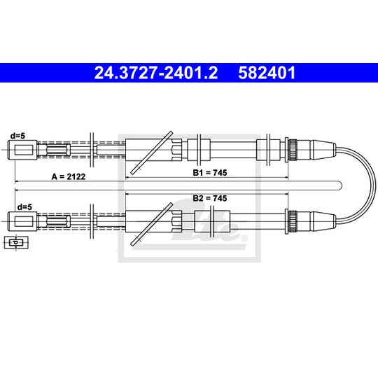 24.3727-2401.2 - Cable, parking brake 