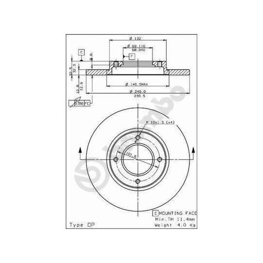 08.4967.20 - Brake Disc 