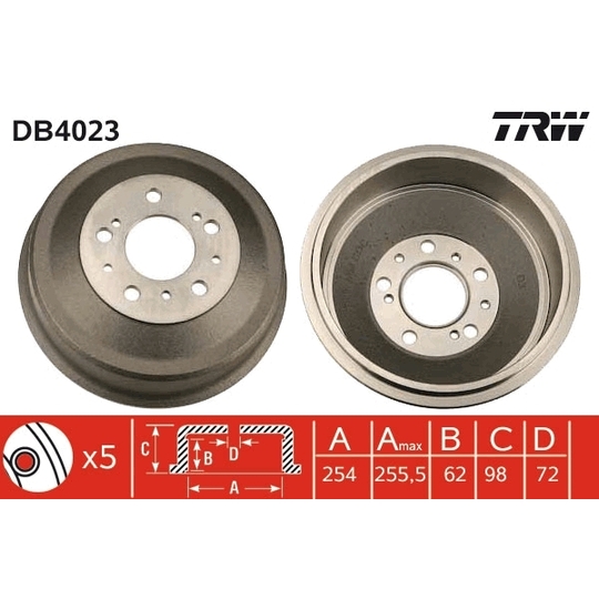 DB4023 - Brake Drum 