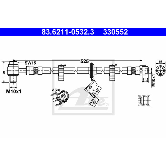 83.6211-0532.3 - Pidurivoolik 