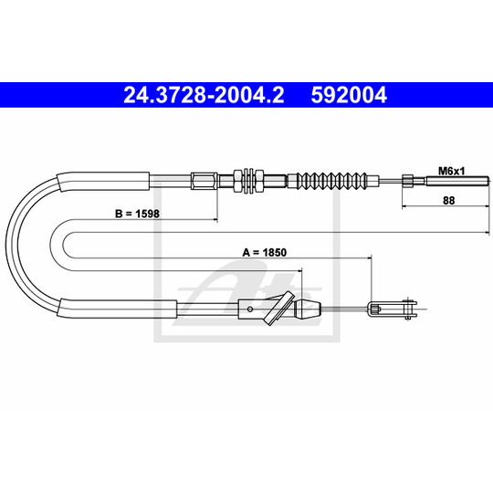 24.3728-2004.2 - Clutch Cable 