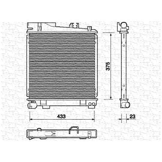 350213699000 - Radiaator, mootorijahutus 