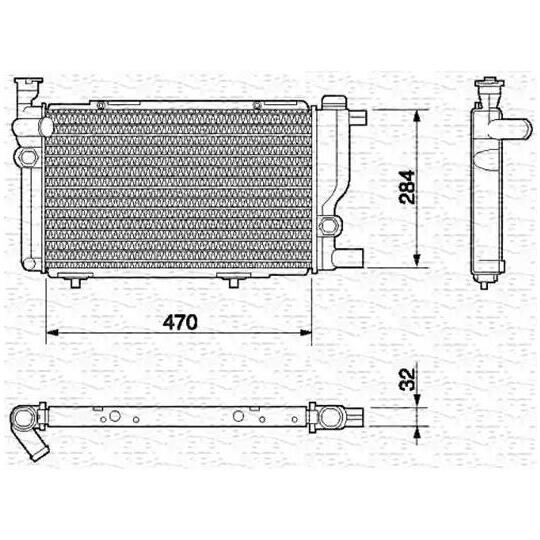 350213607000 - Radiator, engine cooling 