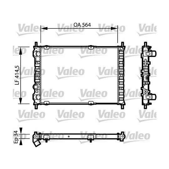 732787 - Radiator, engine cooling 