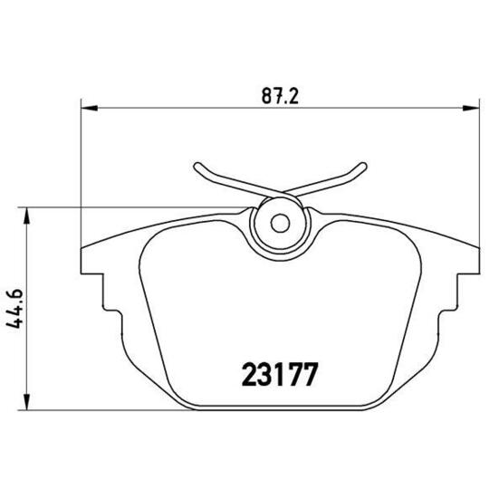 P 23 026 - Brake Pad Set, disc brake 