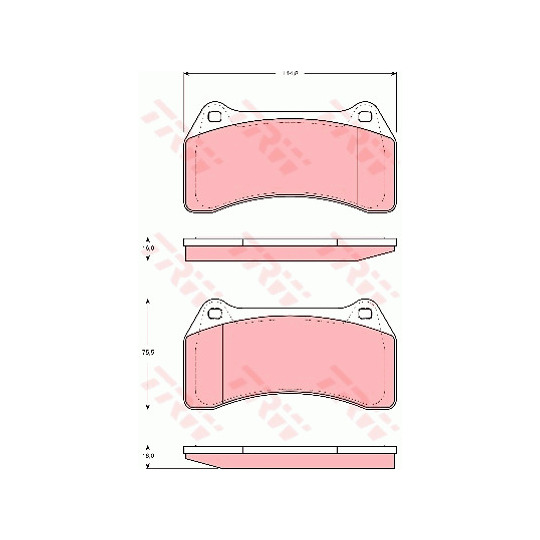 GDB1512 - Brake Pad Set, disc brake 