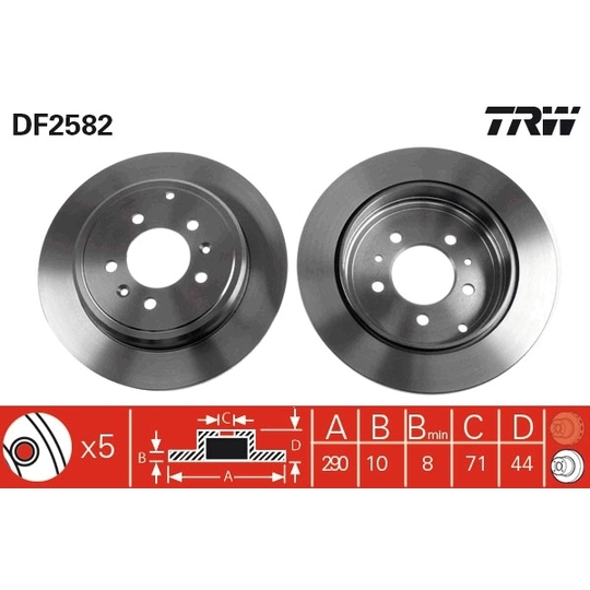 DF2582 - Brake Disc 