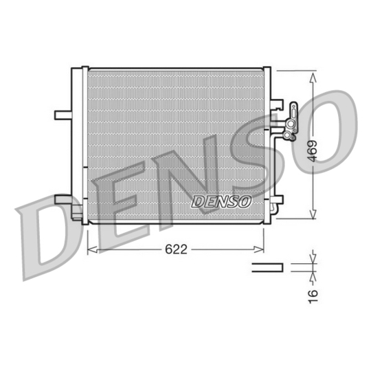 DCN10016 - Lauhdutin, ilmastointilaite 