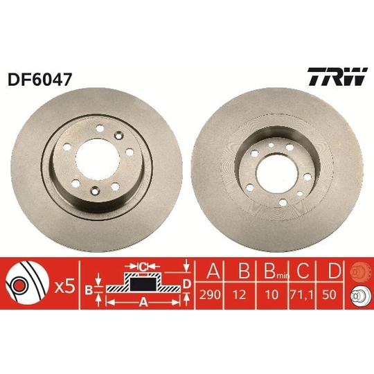 DF6047 - Brake Disc 