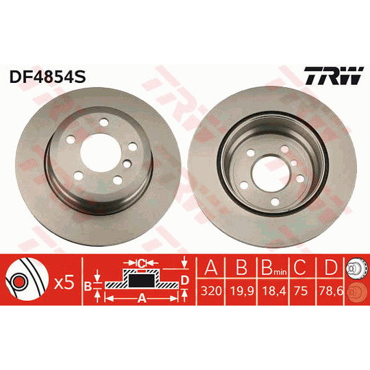 DF4854S - Brake Disc 