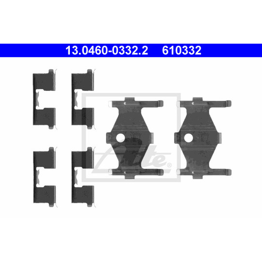 13.0460-0332.2 - Accessory Kit, disc brake pad 