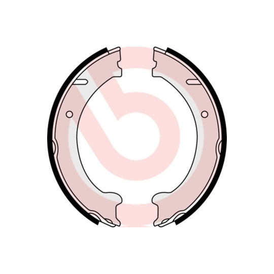 S 86 510 - Brake Shoe Set, parking brake 