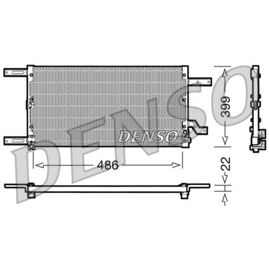 DCN01021 - Condenser, air conditioning 