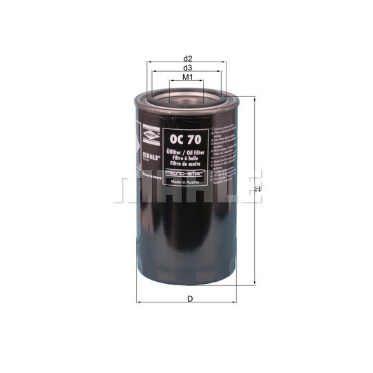 OC 70 - Filter, drifthydraulik 