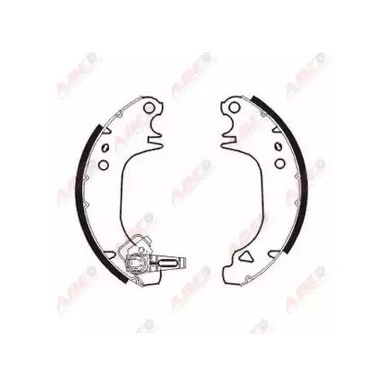 C0R005ABE - Brake Shoe Set 