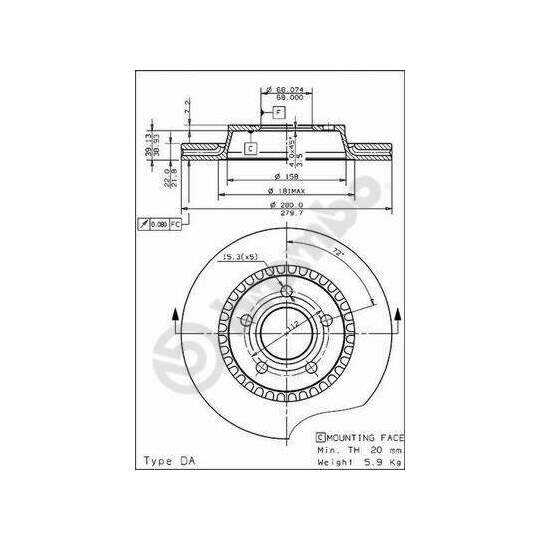 09.4964.10 - Brake Disc 