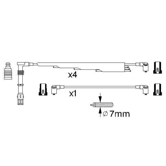 0 986 356 300 - Ignition Cable Kit 