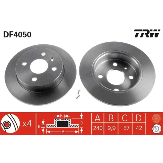 DF4050 - Brake Disc 