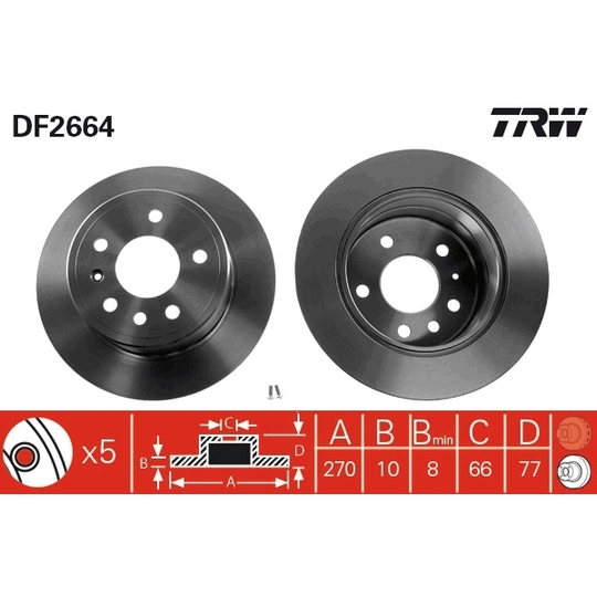 DF2664 - Brake Disc 