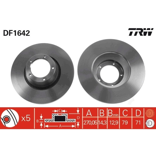 DF1642 - Brake Disc 