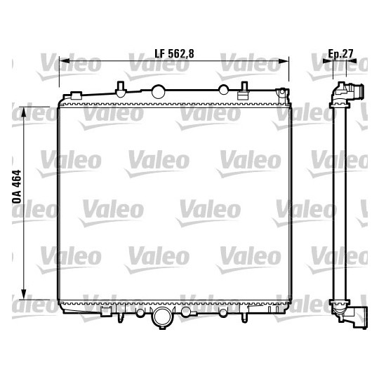 732880 - Radiaator, mootorijahutus 