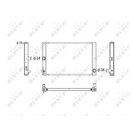 53764 - Radiaator, mootorijahutus 