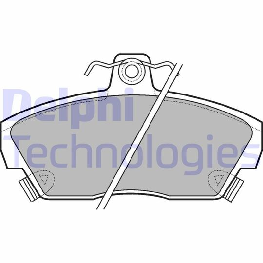 LP618 - Brake Pad Set, disc brake 
