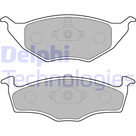 LP1675 - Brake Pad Set, disc brake 
