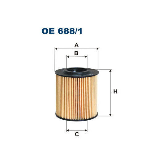 OE 688/1 - Oil filter 