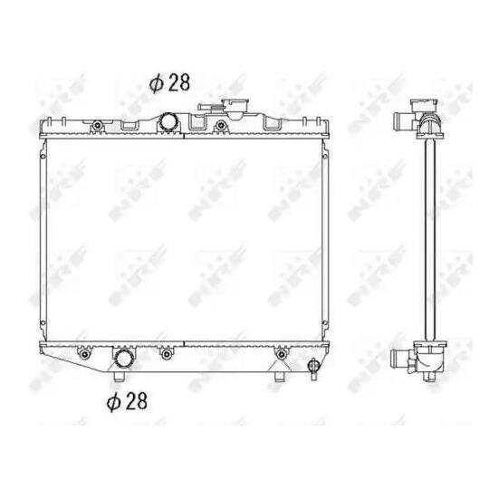 526709 - Radiator, engine cooling 