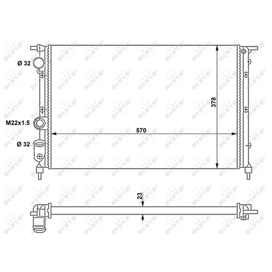 58852 - Radiator, engine cooling 