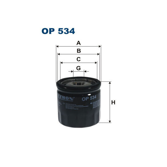 OP 534 - Oil filter 
