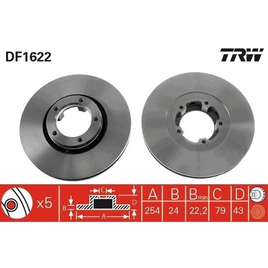 DF1622 - Brake Disc 