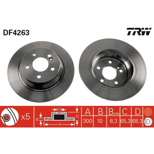 DF4263 - Brake Disc 