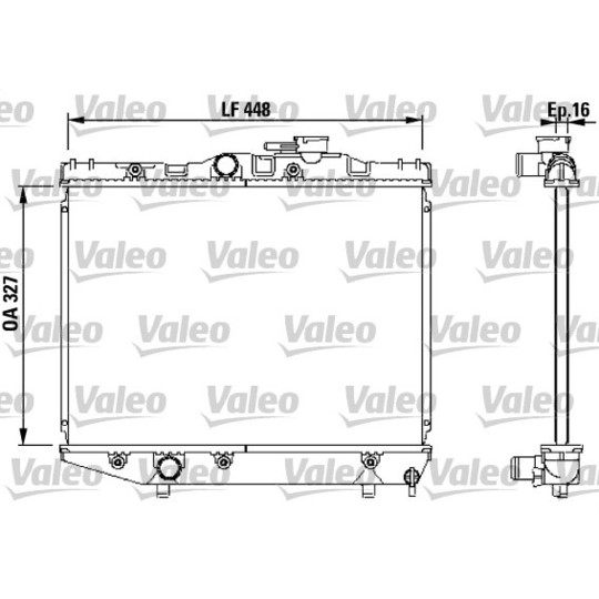 731124 - Radiator, engine cooling 