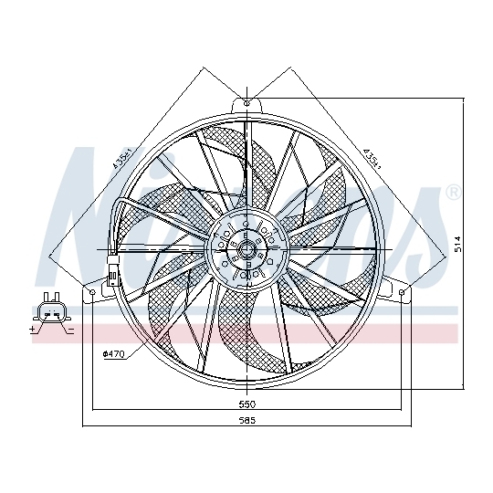 85512 - Fan, A/C condenser 