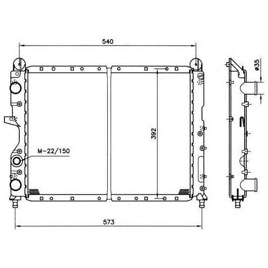 58012 - Radiator, engine cooling 