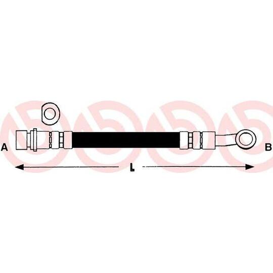 T 52 006 - Brake Hose 