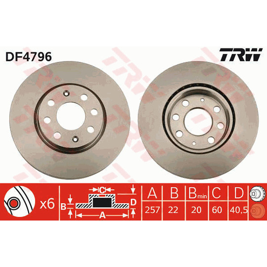 DF4796 - Brake Disc 