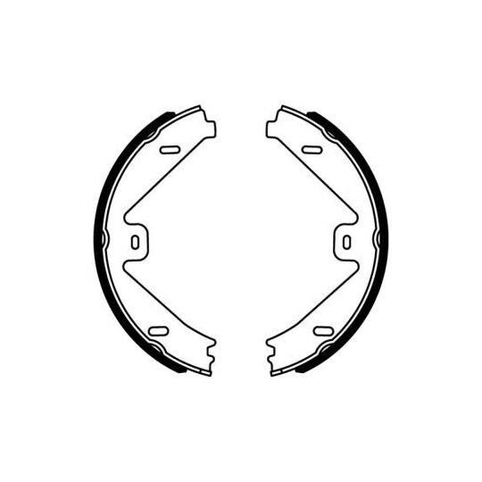 CRM014ABE - Brake Shoe Set, parking brake 