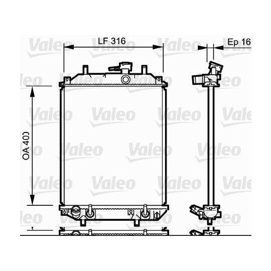 735257 - Radiator, engine cooling 