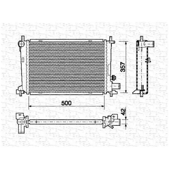 350213726000 - Radiator, engine cooling 