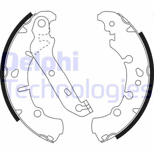 LS1912 - Brake Shoe Set 