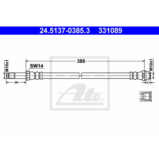 24.5137-0385.3 - Brake Hose 