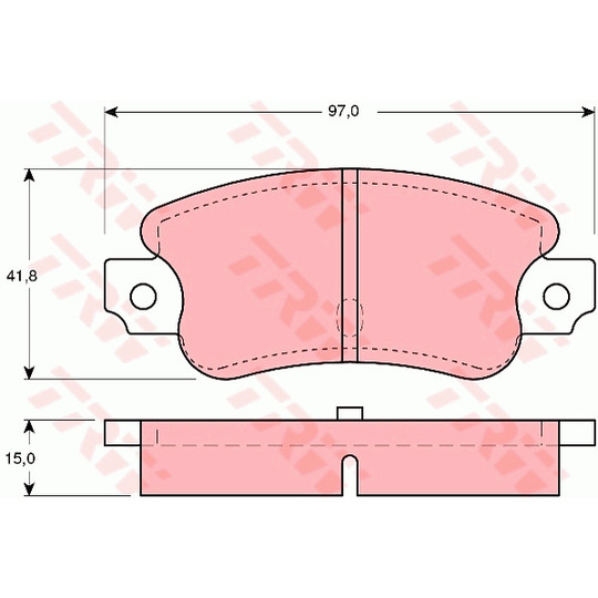 GDB135 - Brake Pad Set, disc brake 