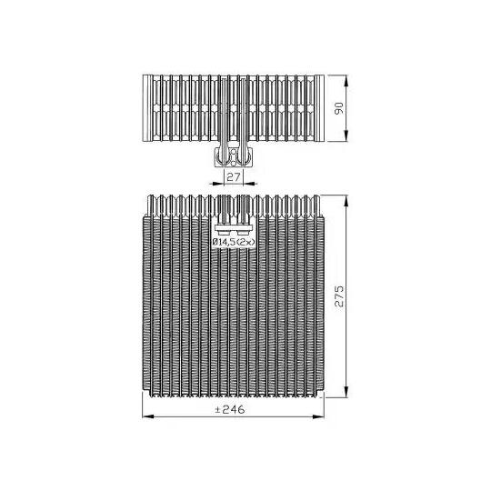36086 - Evaporator, air conditioning 